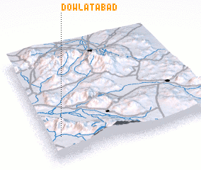 3d view of Dowlatābād