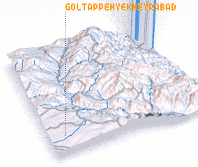 3d view of Gol Tappeh-ye Kheyrābād