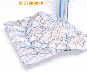 3d view of Rostamābād