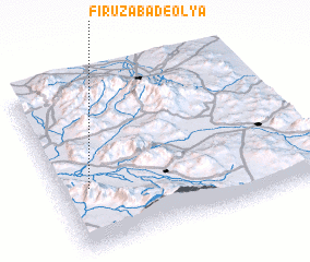 3d view of Fīrūzābād-e ‘Olyā