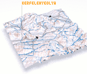 3d view of Kerfeleh-ye ‘Olyā