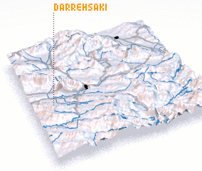 3d view of Darreh Sākī