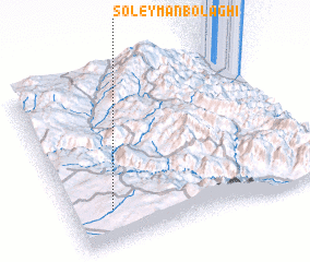 3d view of Soleymān Bolāghī