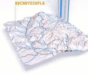 3d view of Āqchāy-e Soflá