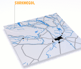 3d view of Sorkh-e Gol