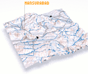 3d view of Manşūrābād