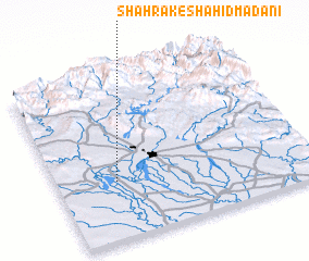 3d view of Shahrak-e Shahīd Madanī