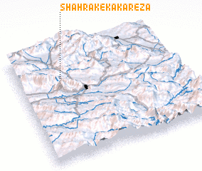 3d view of Shahrak-e Kākā Reẕā