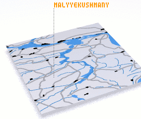 3d view of Malyye Kushmany