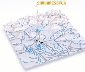 3d view of Shūhān-e Soflá