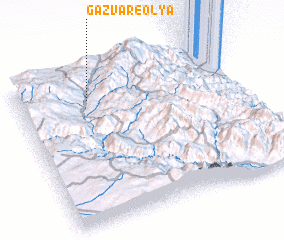 3d view of Gazvar-e ‘Olyā