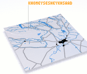 3d view of Khomeys-e Sheykh Sa‘ad