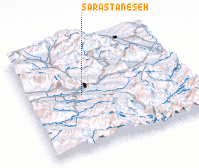 3d view of Sar Āstān-e Seh