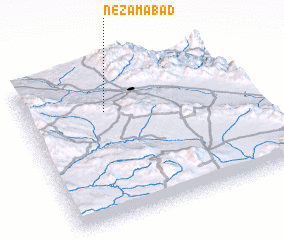 3d view of Nez̧āmābād