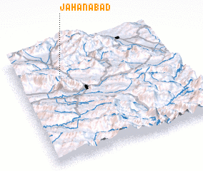 3d view of Jahānābād