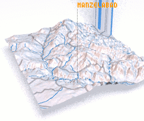 3d view of Manzelābād