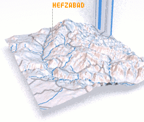 3d view of Ḩefz̧ābād