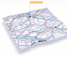 3d view of Hamadān