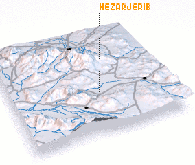 3d view of Hezār Jerīb