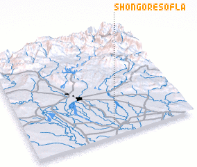 3d view of Shongor-e Soflá