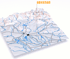 3d view of Āb Kenār