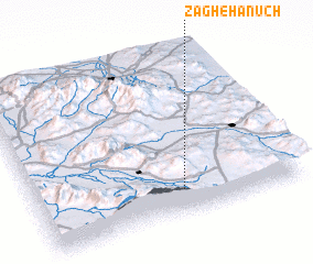 3d view of Zāgheh Anūch