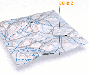 3d view of Deh Rīz