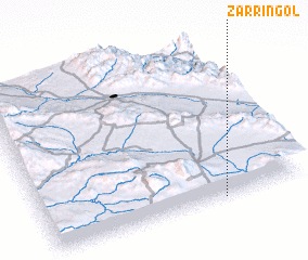 3d view of Zarrīn Gol