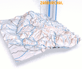 3d view of Zanbūrchāl