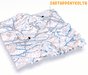 3d view of Sar Tappeh-ye ‘Olyā