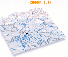 3d view of Cheghā Meleh