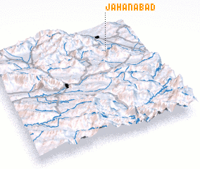 3d view of Jahānābād