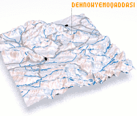 3d view of Dehnow-ye Moqaddasī