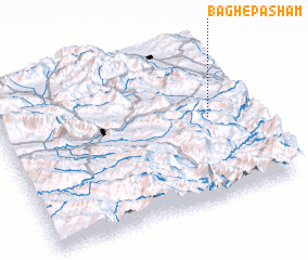 3d view of Bāgh-e Pasham