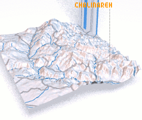 3d view of Chālī Nareh