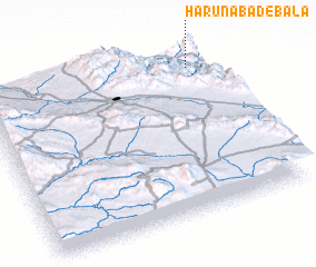 3d view of Hārūnābād-e Bālā