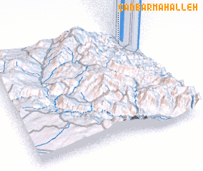 3d view of Qanbar Maḩalleh