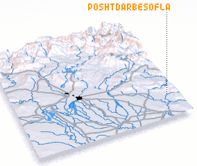 3d view of Posht Darb-e Soflá