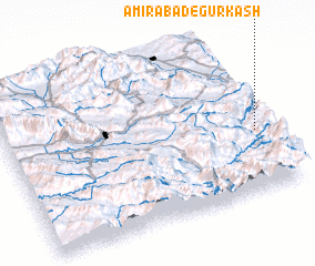 3d view of Amīrābād-e Gūrkash