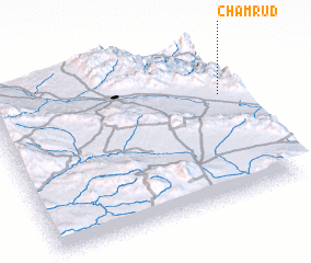 3d view of Cham Rūd