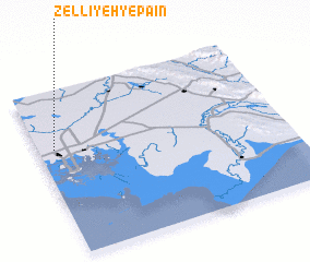 3d view of Zellīyeh-ye Pāʼīn