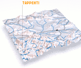 3d view of Tappeh Tī