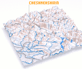 3d view of Cheshmeh Shīrīn