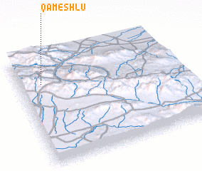 3d view of Qameshlū