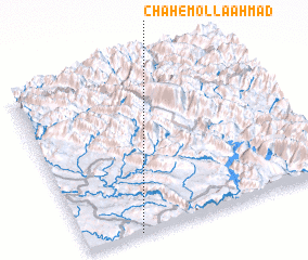 3d view of Chāh-e Mollā Aḩmad