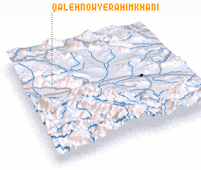 3d view of Qal‘eh Now-ye Raḩīm Khānī