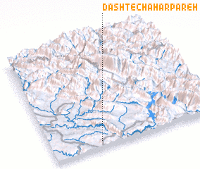 3d view of Dasht-e Chahār Pāreh