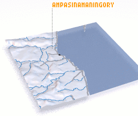 3d view of Ampasina-Maningory