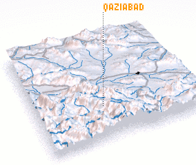 3d view of Qāẕīābād