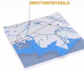 3d view of Omm oţ Ţarfeh-ye Bālā